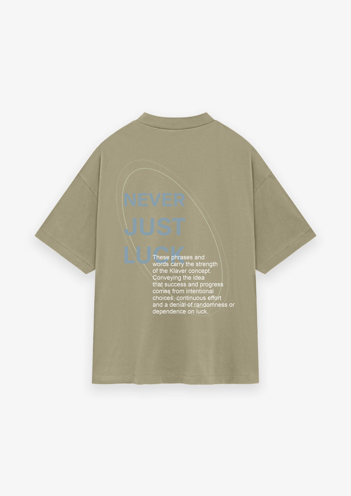CAMISETA OVERSIZED NEVER JUST LUCK