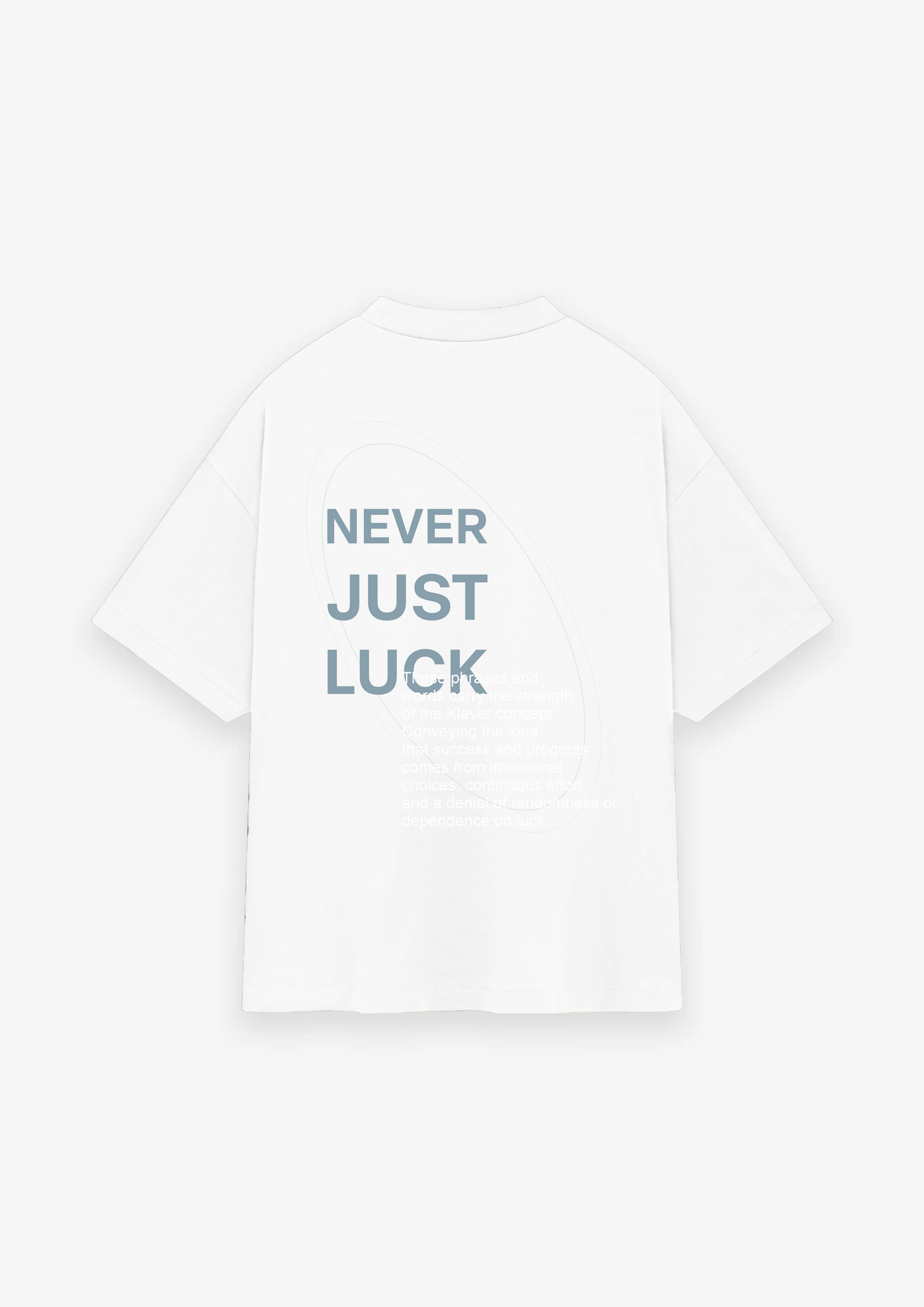 CAMISETA OVERSIZED NEVER JUST LUCK