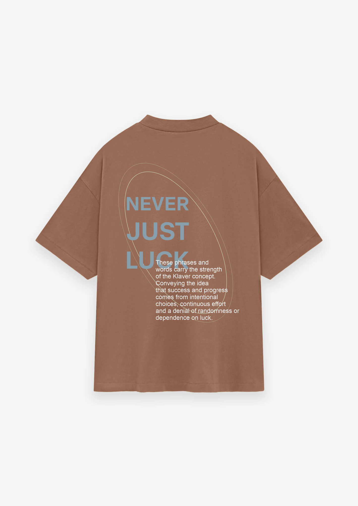 CAMISETA OVERSIZED NEVER JUST LUCK