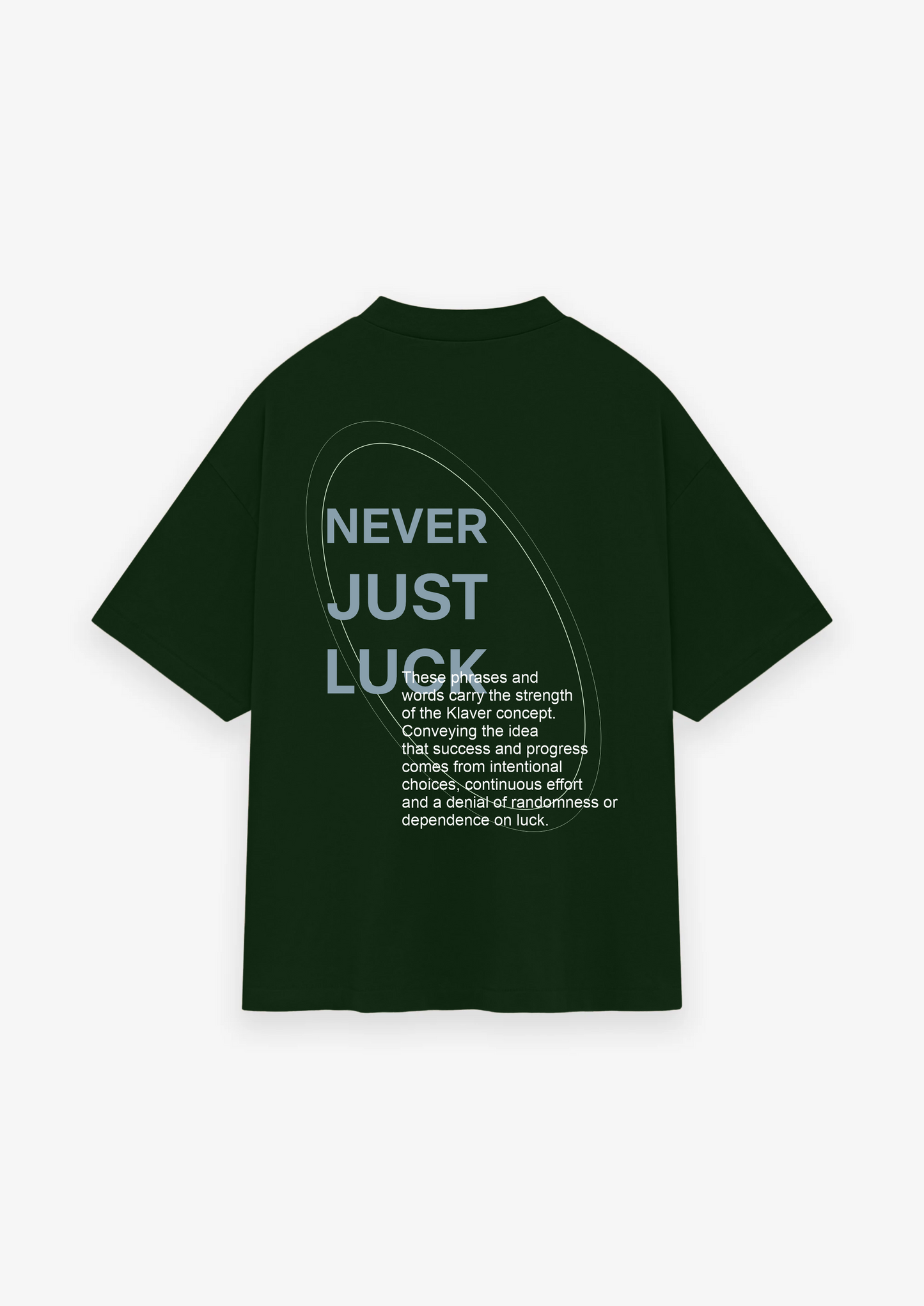 CAMISETA OVERSIZED NEVER JUST LUCK