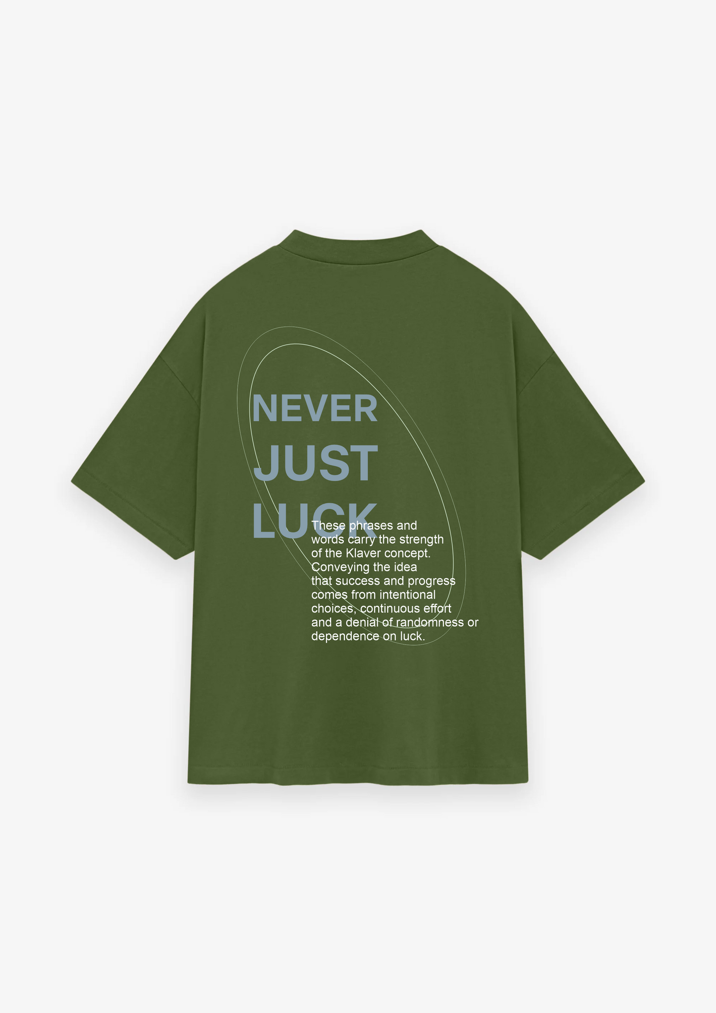 CAMISETA OVERSIZED NEVER JUST LUCK