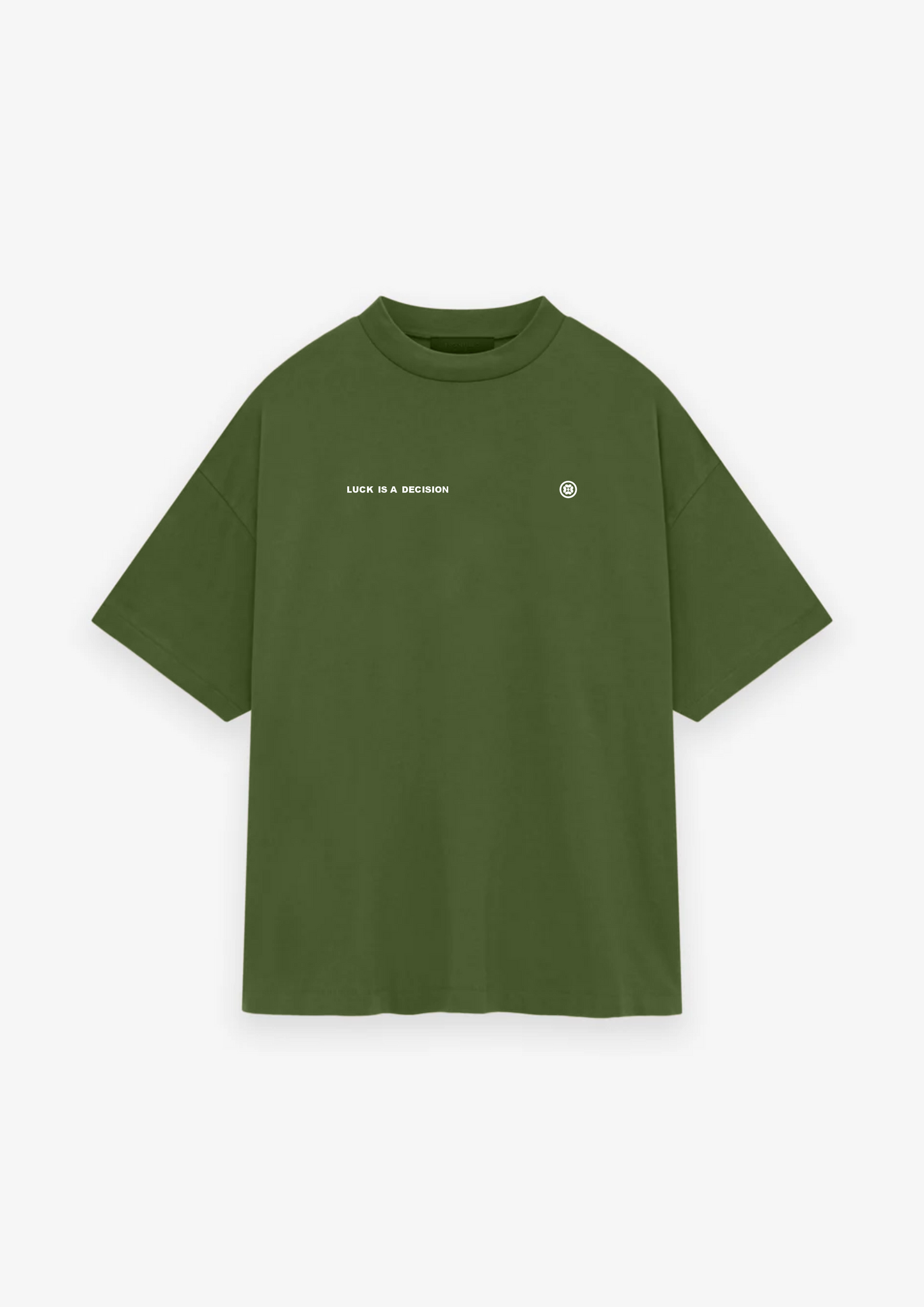 CAMISETA OVERSIZED LUCK IS A DECISION