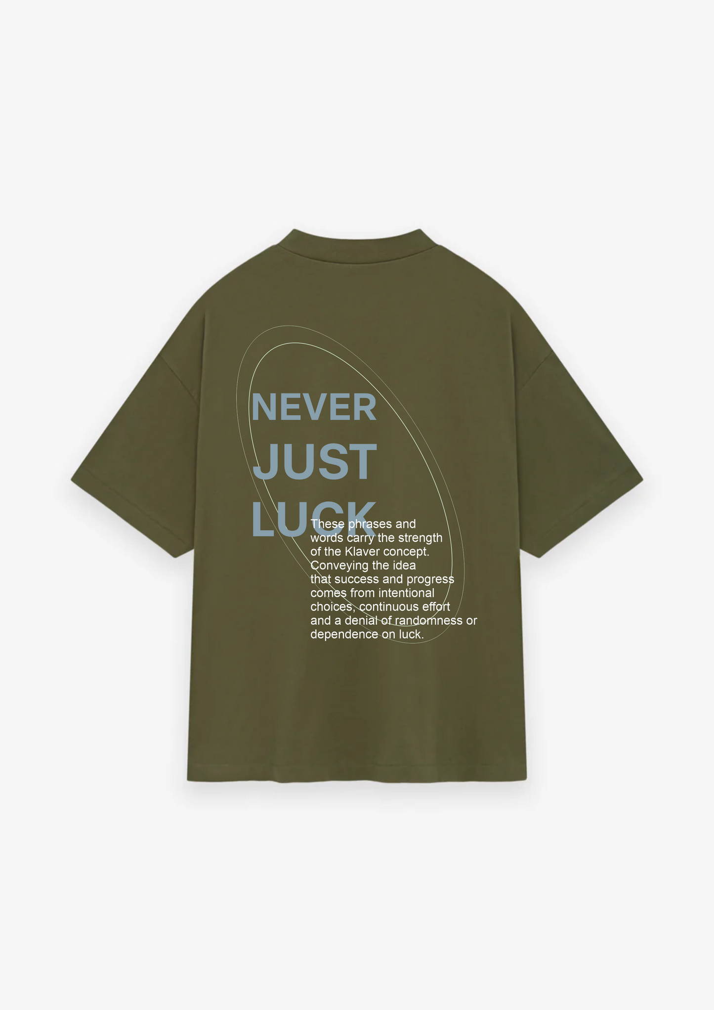CAMISETA OVERSIZED NEVER JUST LUCK