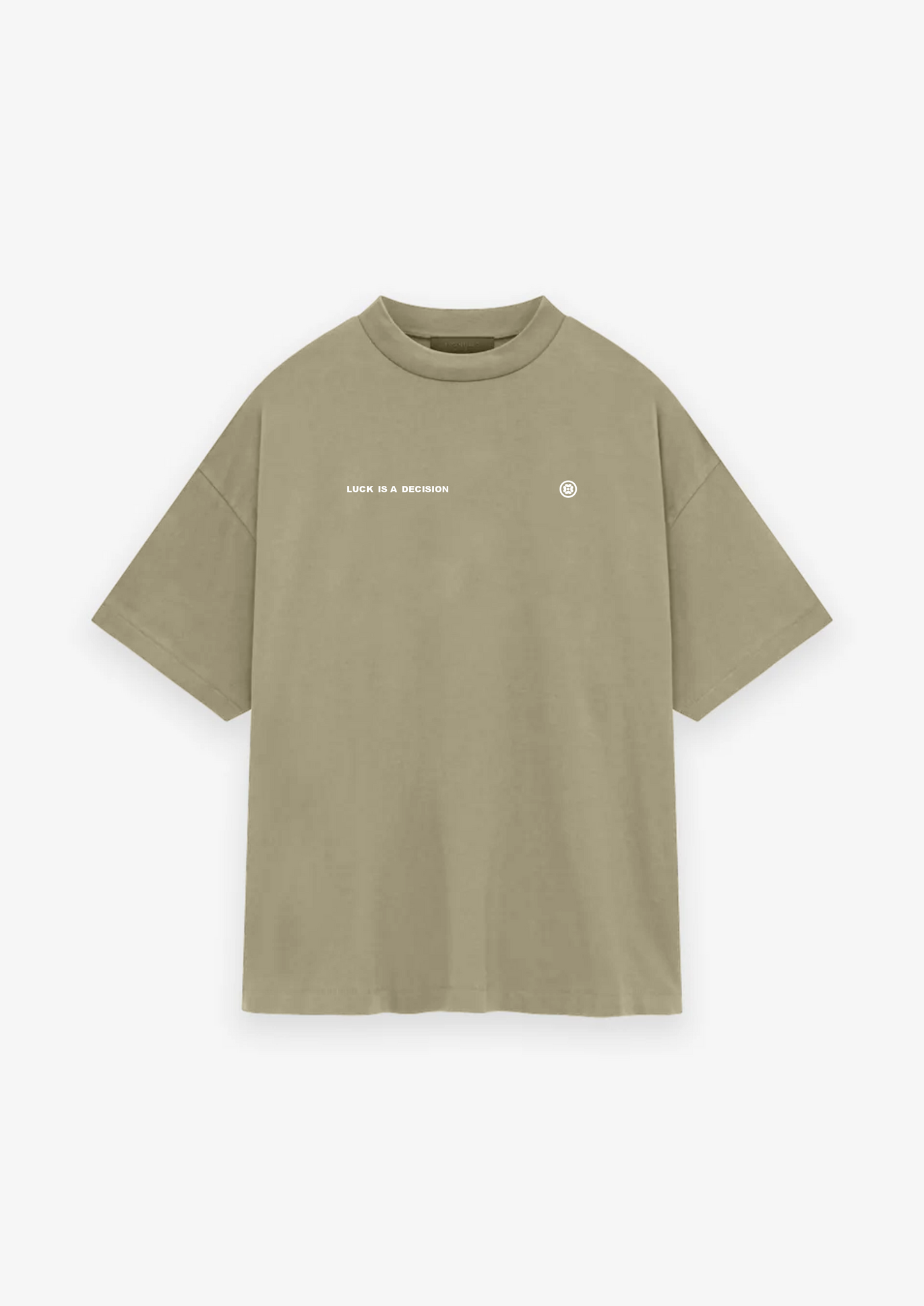 CAMISETA OVERSIZED LUCK IS A DECISION