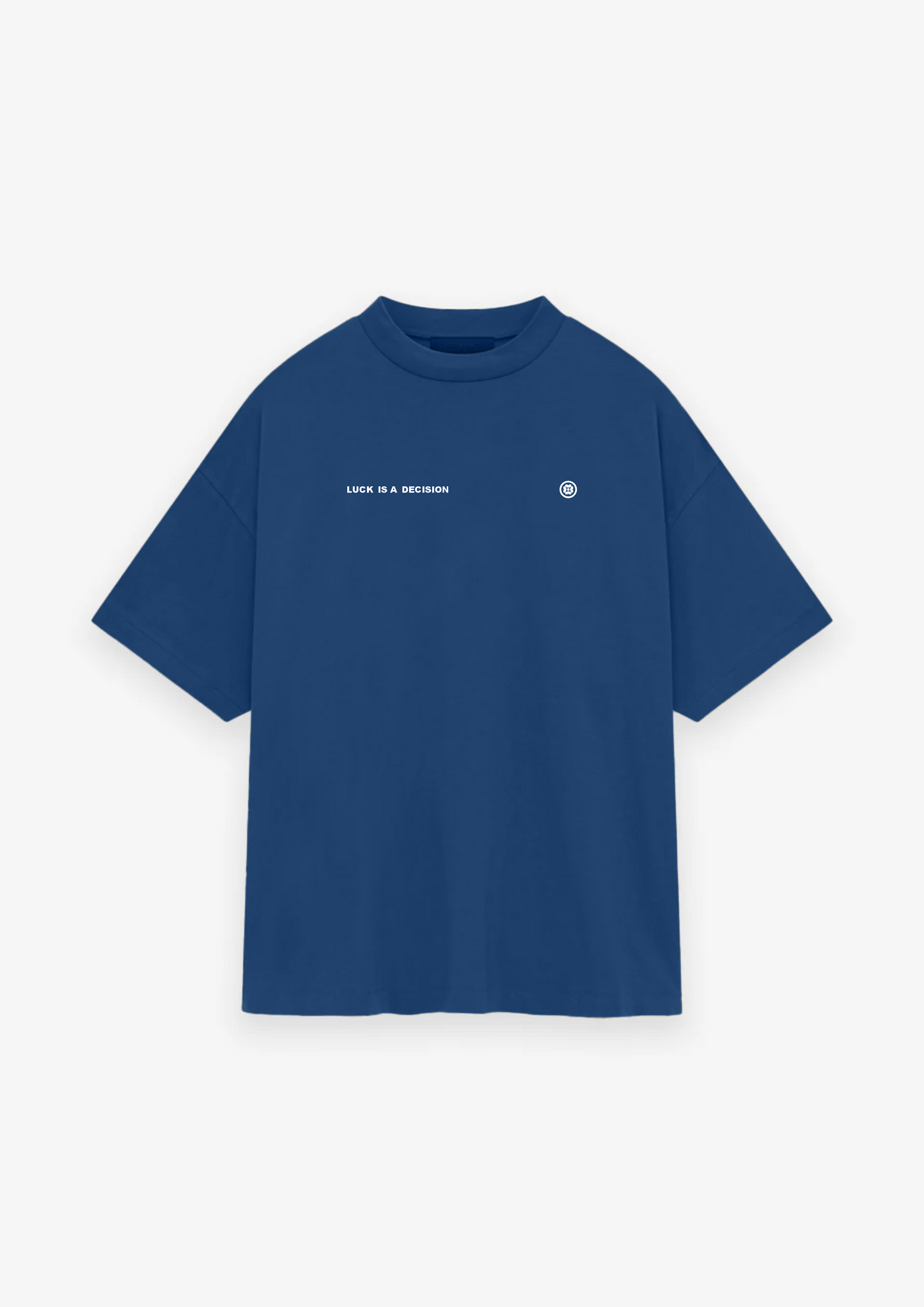 CAMISETA OVERSIZED LUCK IS A DECISION