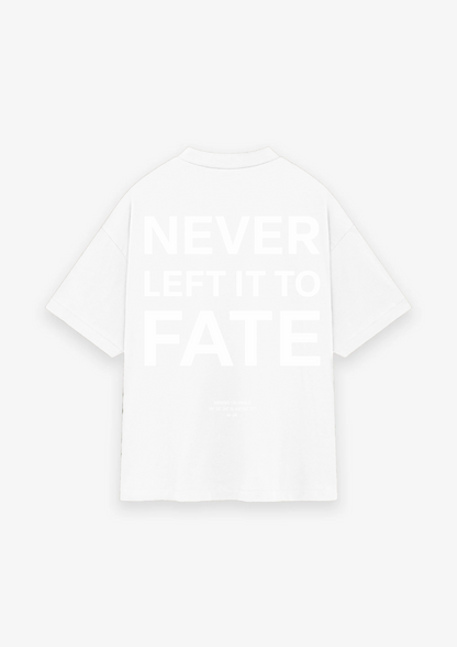 CAMISETA OVERSIZED NEVER LEFT IT TO FATE