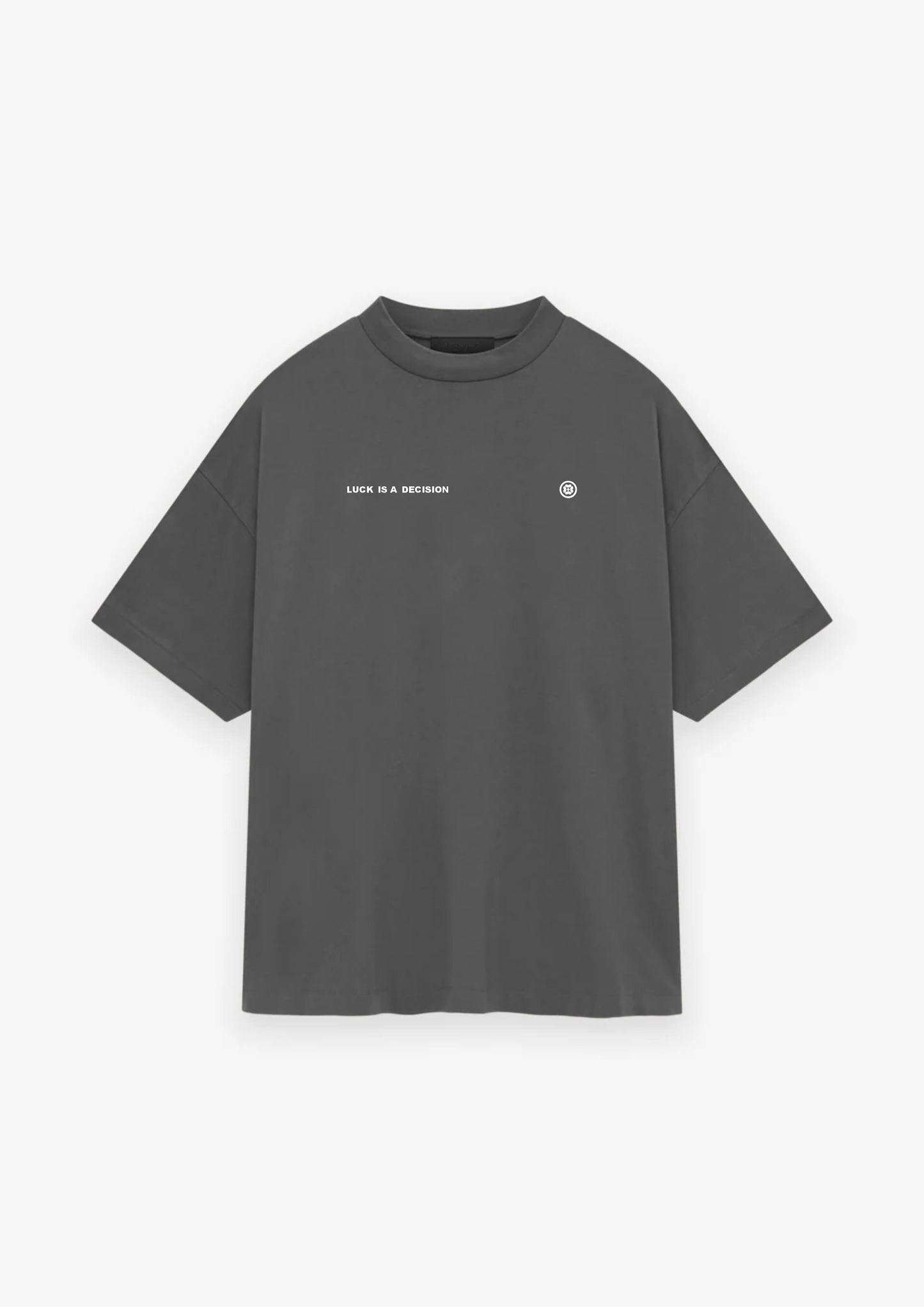 CAMISETA OVERSIZED LUCK IS A DECISION