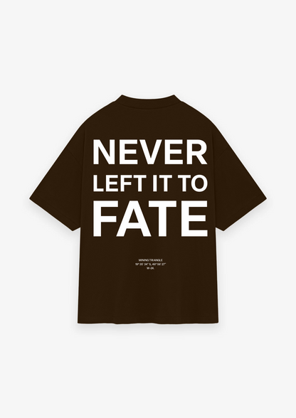 CAMISETA OVERSIZED NEVER LEFT IT TO FATE