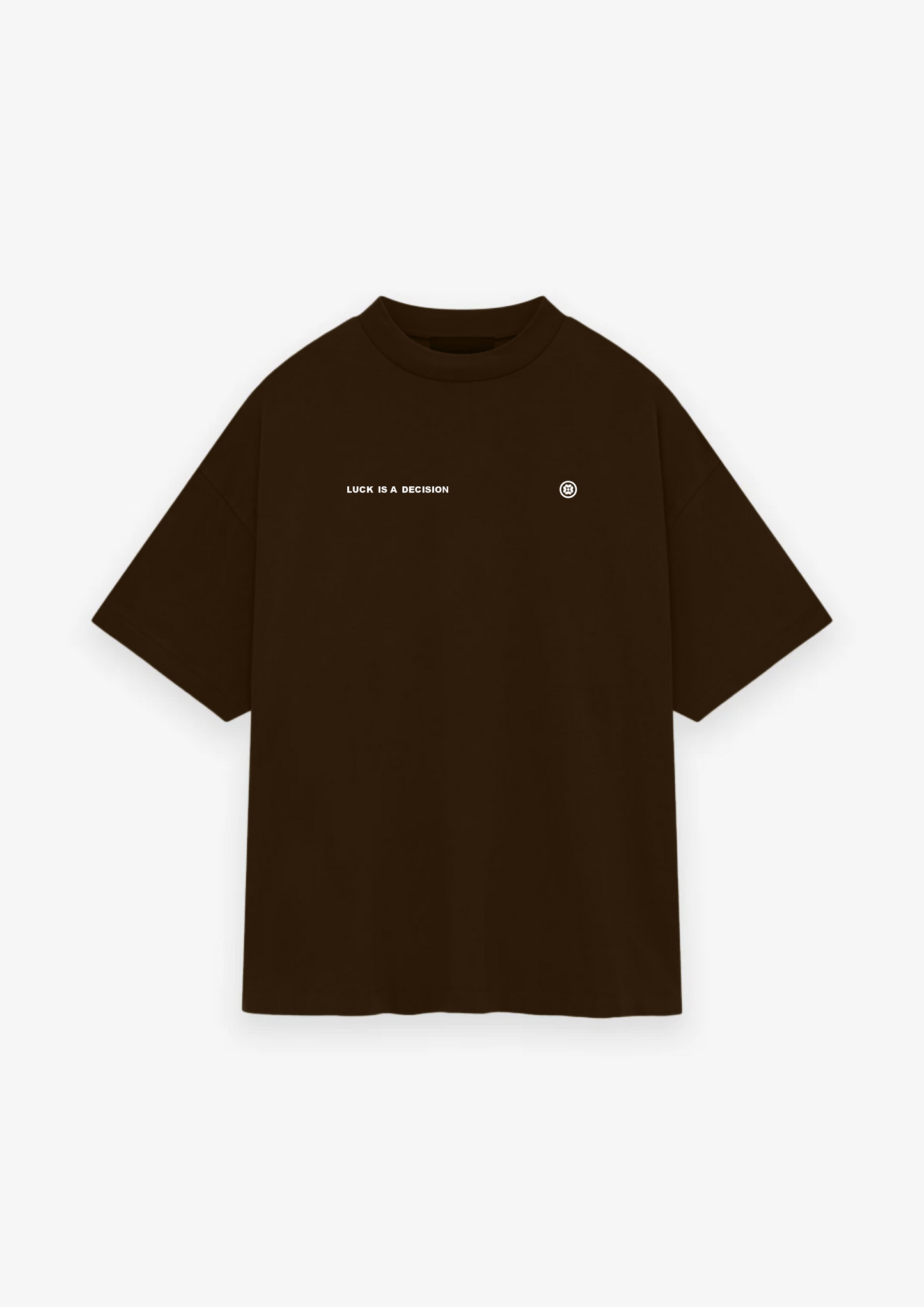 CAMISETA OVERSIZED LUCK IS A DECISION