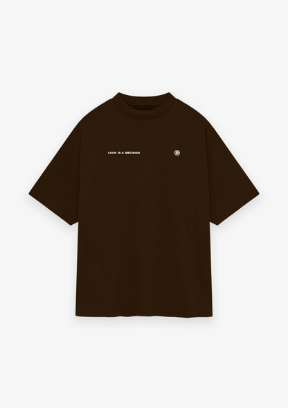 CAMISETA OVERSIZED LUCK IS A DECISION