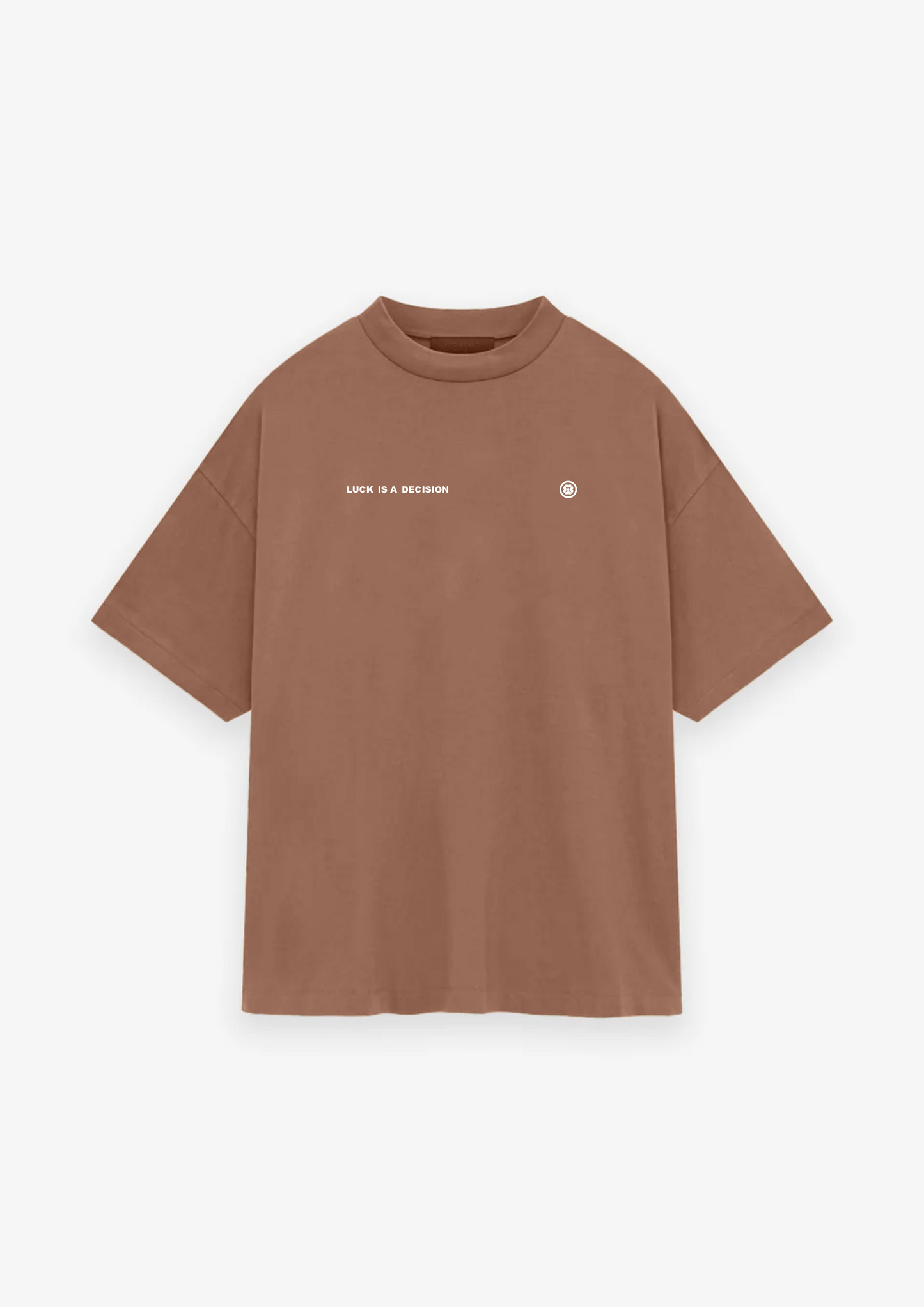 CAMISETA OVERSIZED LUCK IS A DECISION