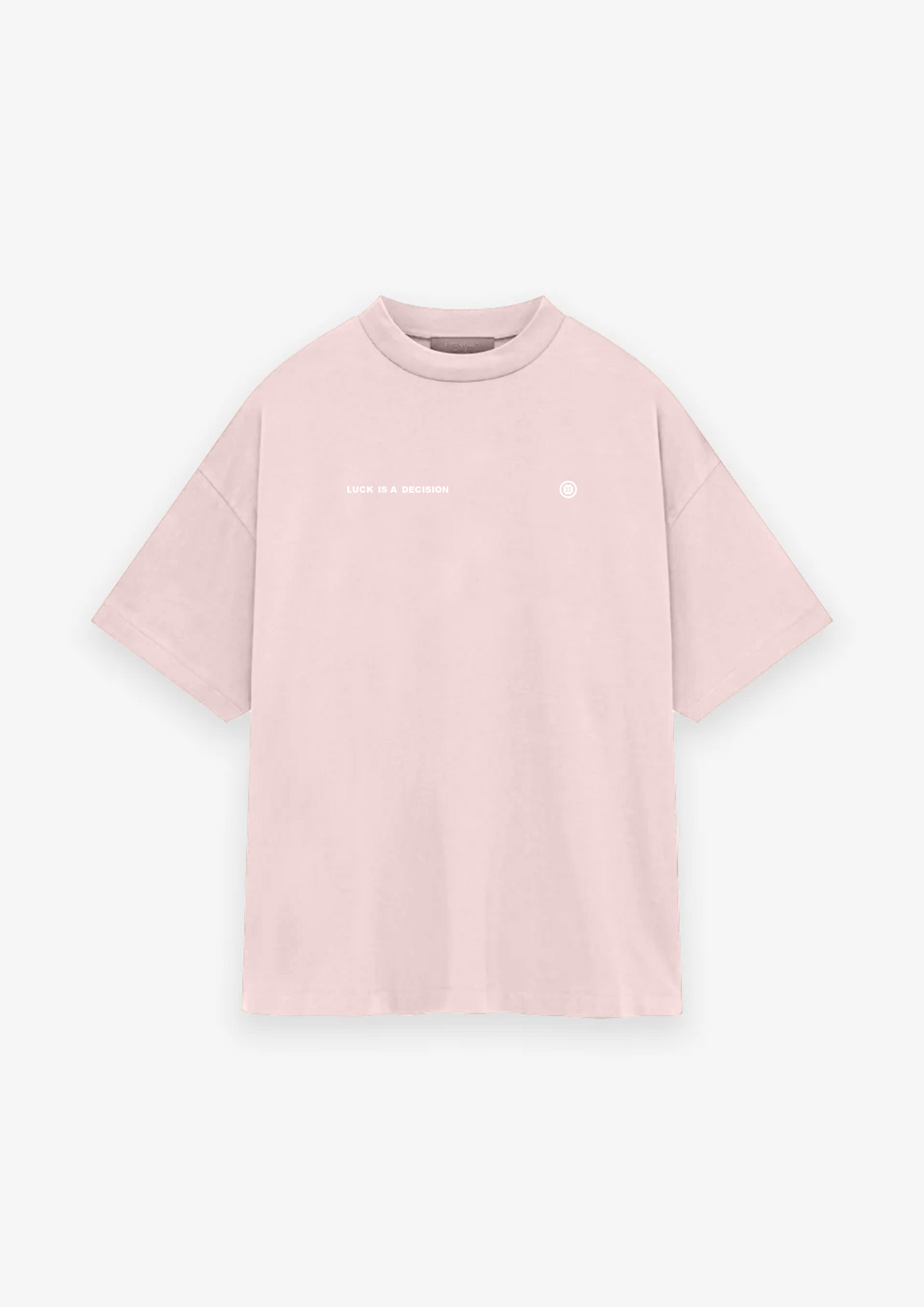 CAMISETA OVERSIZED LUCK IS A DECISION