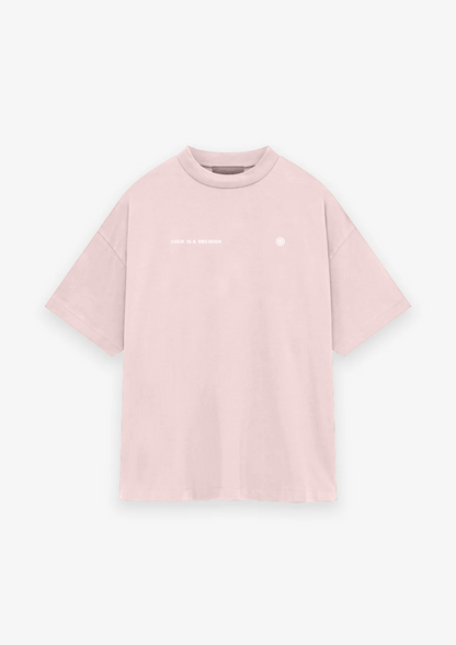 CAMISETA OVERSIZED LUCK IS A DECISION