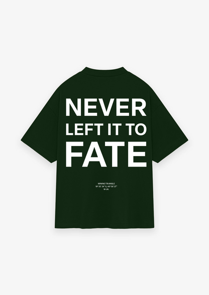 CAMISETA OVERSIZED NEVER LEFT IT TO FATE