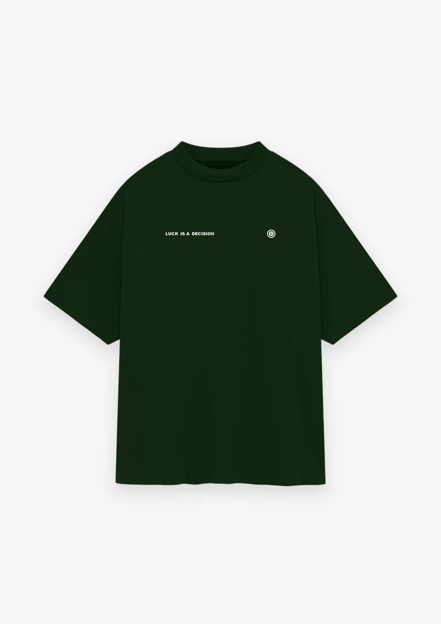 CAMISETA OVERSIZED LUCK IS A DECISION