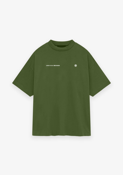 CAMISETA OVERSIZED LUCK IS A DECISION