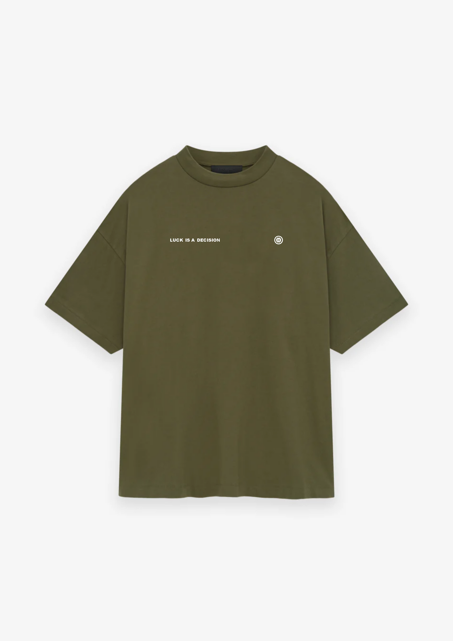 CAMISETA OVERSIZED LUCK IS A DECISION