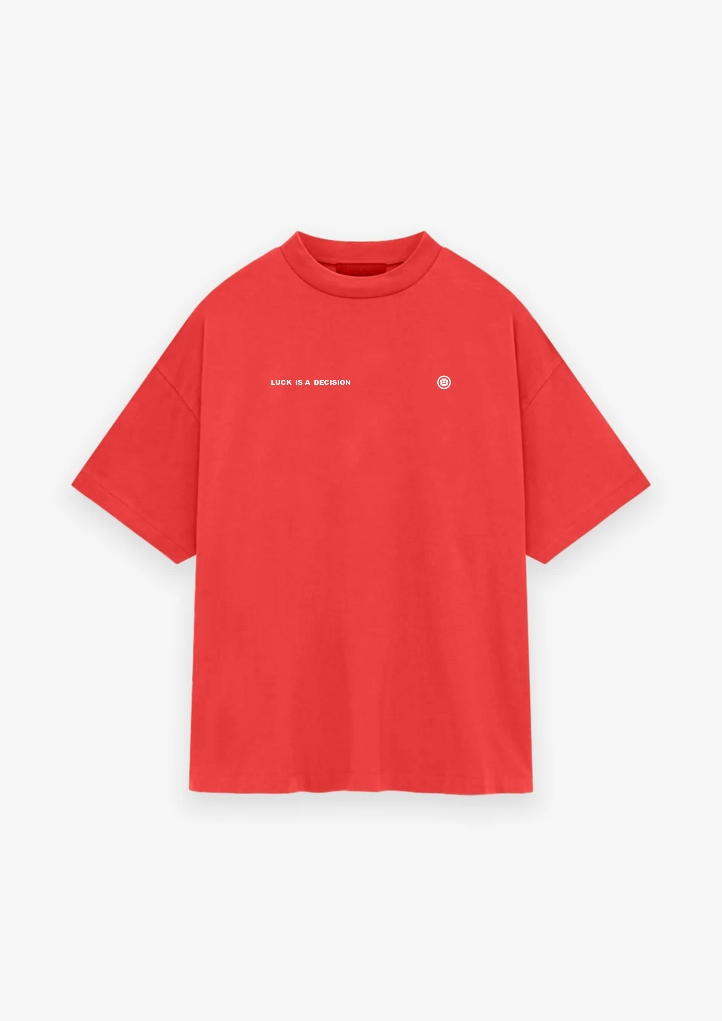 CAMISETA OVERSIZED LUCK IS A DECISION